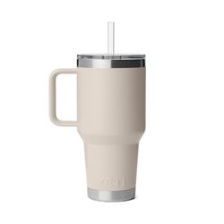 YETI Rambler 35 oz Cape Taupe BPA Free 2.0 Straw Mug