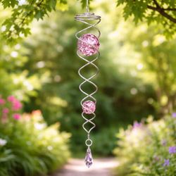 Spinfinity Designs Stainless Steel 7.5 in. Wind Spinner Twister