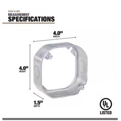Southwire Old Work Octagon Steel Extension Ring