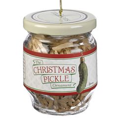 Roman Holiday Multicolored The Christmas Pickle Indoor Christmas Decor 3 in.