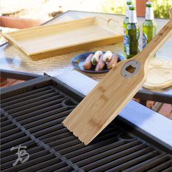 Totally Bamboo Grill Scraper/Bottle Opener 15.5 in. H X 3.75 in. L X 0.625 in. W 1 pk