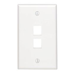 Leviton White 1 gang Thermoplastic Wall Plate 1 pk