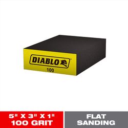 Diablo 5 in. L X 3 in. W X 1 in. 100 Grit Fine Flat Surface Sanding Sponge