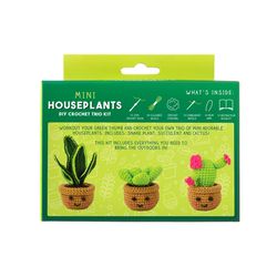 Gift Republic Mini Houseplants DIY Crochet Kit 1 pk