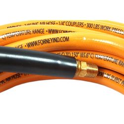 Forney 25 ft. L X 3/8 in. D PVC Air Hose 1200 psi Yellow