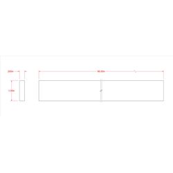 SteelWorks 0.25 in. X 1 in. W X 8 ft. L Weldable Aluminum Flat Bar 1 pk
