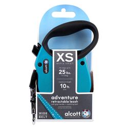 Alcott Blue Plastic Dog Retractable Leash X-Small