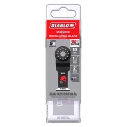 Diablo Starlock 1-1/4 in. W Bi-Metal Curved Contact Edge Oscillating Blade Metal 10 pk