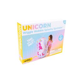 Good Banana Wiggle Wobble Multicolored PVC Inflatable Splashy Unicorn Sprinkler