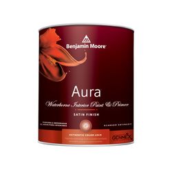 Benjamin Moore Aura Satin Base 4 Paint and Primer Interior 1 qt