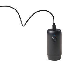 HIC Kitchen Black ABS Plastic Rechargeable Wine Preserver and Stopper