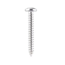 HILLMAN No. 6 Ga. X 1 in. L Phillips Pan Head Sheet Metal Screws 100 pk