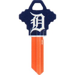 HILLMAN MLB Detriot Tigers House/Office Key Blank 68 Single For Schlage Locks Blue