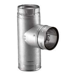 DuraVent 4 in. D Galvanized/Stainless Steel Twist Lock Clean-Out Tee Cap