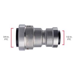 QuickFitting Slip Stainless Steel Reducing Coupling