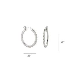 Montana Silversmiths Women's Classic Medium Hoop Silver Earrings Water Resistant