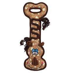 Boss Pet Zanies Corkie Friends For Dog Brown Polyester Tug Toy 1 pk