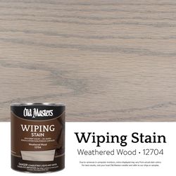 Old Masters Semi-Transparent Weathered Wood Oil-Based Wiping Stain 1 qt