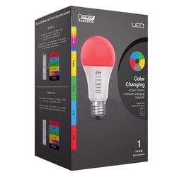 Feit A19 E26 (Medium) Party Bulb Color Changing 4.5 Watt Equivalence 1 pk