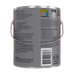Flex Seal Family of Products Flex Seal Gray Liquid Rubber Sealant Coating 128 fl. oz.