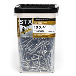 Big Timber No. 10 Sizes X 4 in. L Star Stainless Steel Deep Wood Screws 280 pk