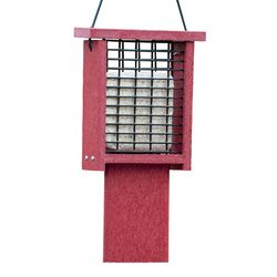 Woodlink Going Green Wild Bird 1 lb Plastic/Wire Tail-prop Suet Bird Feeder 2 ports