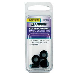 Jandorf 1/2 in. D Rubber Grommet 5 pk