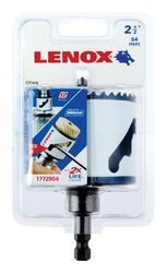 LENOX Speed Slot 2-1/2 in. Bi-Metal 1.5 in. L Hole Saw Arbor Included