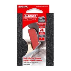 Diablo 4 in. L X 2.5 in. W X 1 in. 36 Grit Ultra Coarse Dual Edge Sanding Sponge