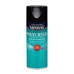 Minwax Polycrylic Satin Crystal Clear Water-Based Polyurethane 11.5 oz