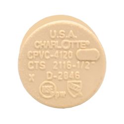 Charlotte Pipe FlowGuard 1/2 in. Slip CPVC Drain Cap 10 pk