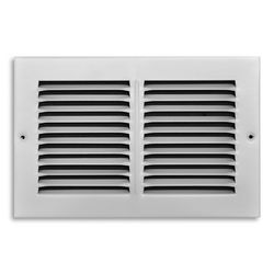 Tru Aire 6 in. H X 10 in. W 1-Way Powder Coat White Steel Return Air Grille