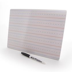 Bazic Products 9 in. H X 12 in. W None Double Sided Dry Erase Learning Board