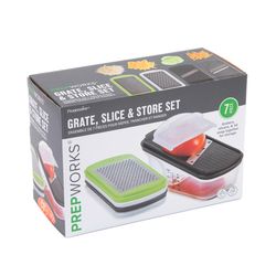 Prepworks Multicolored Plastic/Stainless Steel Slice and Store Set 2 cups