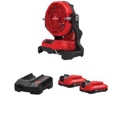 CRAFTSMAN V20* 2Ah Battery and Charger Starter Kit with V20* Cordless 3-Speed Misting Fan