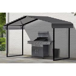 Arrow 12 ft. x 6 ft. Galvanized Steel Standard Peak Carport without Floor Kit