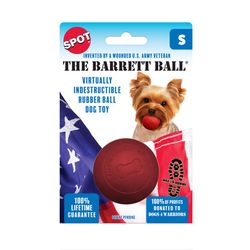 Spot Barrett Ball For Dog Red Rubber Ball Dog Toy Small 1 pk