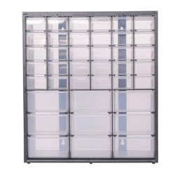 Stanley 14.25 in. W X 8.8 in. H X 6.125 in. D Storage Organizer Polypropylene 39 compartments Black/