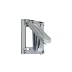 TayMac Rectangle Die-Cast Metal 2 gang Weatherproof Cover