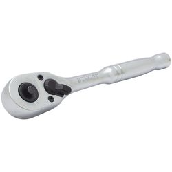 Stanley 1/4 in. drive SAE Quick Release Pear Head Ratchet 72 teeth