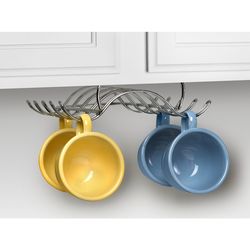 Spectrum Under 10 in. L X 8.5 in. W X 3 in. H Silver Mug Holder