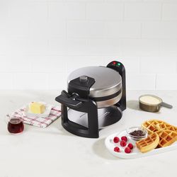 Cuisinart 1 waffle Brushed Silver Stainless Steel Rotary Waffle Maker
