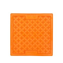 LickiMat Buddy Orange Rubber Slow Feeder For Dogs