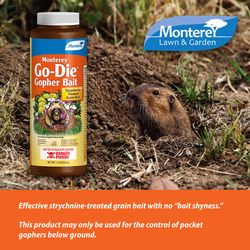 Monterey Go-Die Toxic Bait Granules For Gophers 1 lb 1 pk