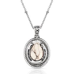 Montana Silversmiths Women's Pure Luck Howlite Necklace