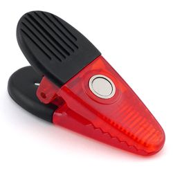 Magnet Source 1-5/8 in. L X 1-1/4 in. W Red Neodymium/Plastic Magnetic Clips 2 pc