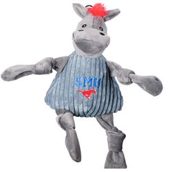 HuggleHounds Knottie For Dog Multicolored Plush Southern Methodist University Peruna Squeaky Dog Toy