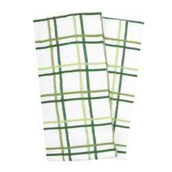 Ritz Cactus Cotton Check Kitchen Towel 2 pk