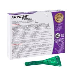 Frontline Plus Liquid Dog Flea and Tick Drops 9.8% Fipronil, 8.8% (S)-methoprene 0.09 oz