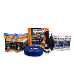 Quick Dam Pump Kit 15 in. H X 15 in. W X 16 in. L Flood Barrier Kit 7 pk